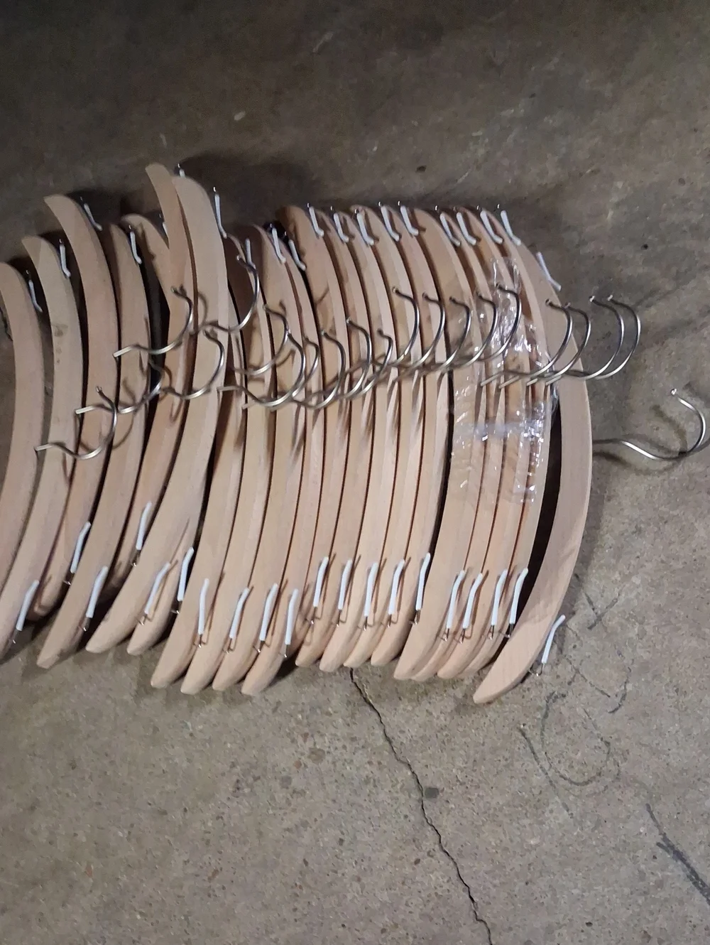 21 Wooden Hangers